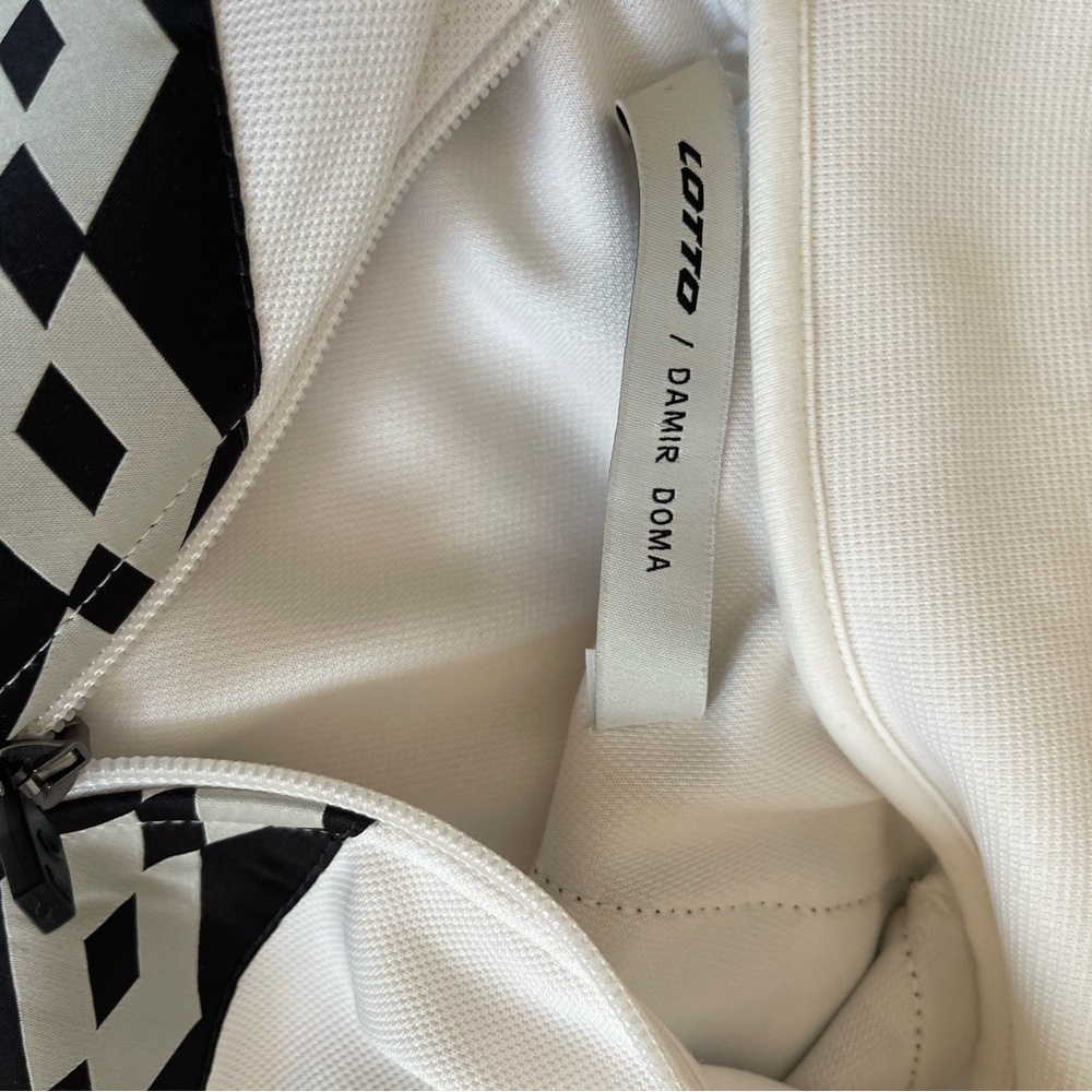 Damir Doma x Lotto White and Black Patterned Jacket Mens size small - Picture 7 of 10